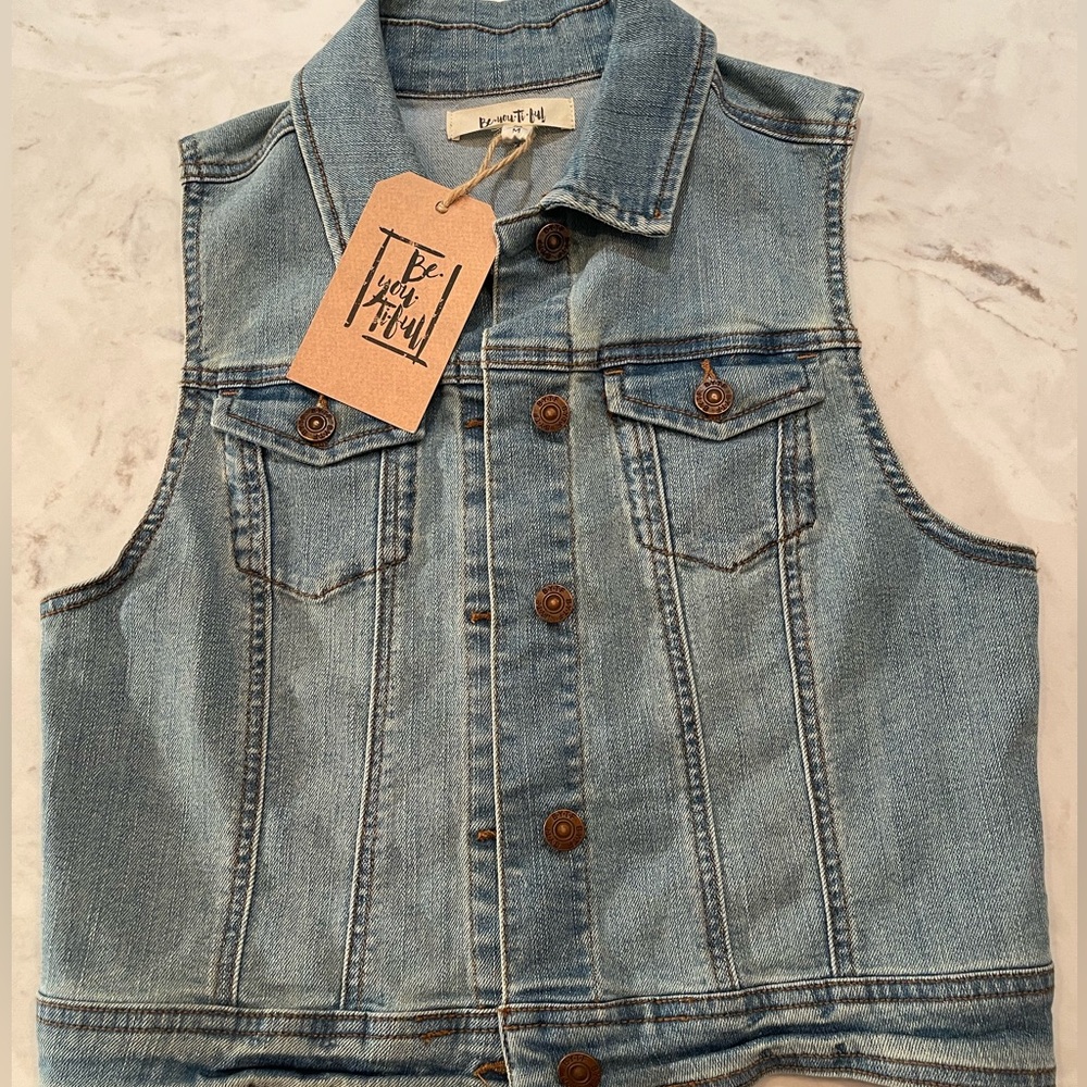 Denim Vest Be.You.Ti.Ful Size M